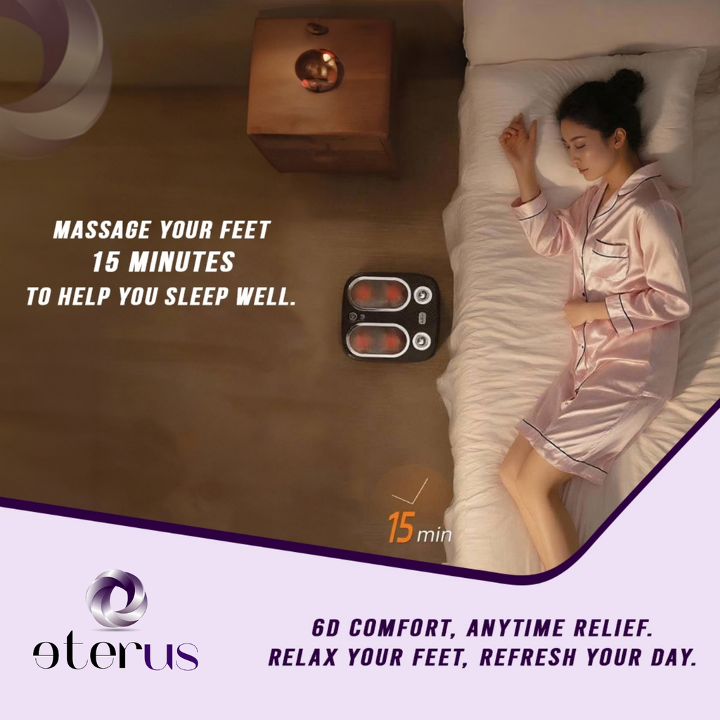 Stress & Pain Relief Foot Massager w/Heat- Deep Tissue, Circulation & Relaxing